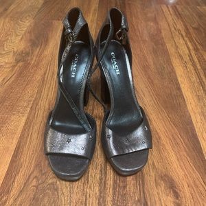 Coach black heels
